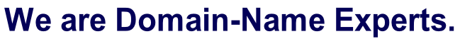 We are Domain-Name Experts.
